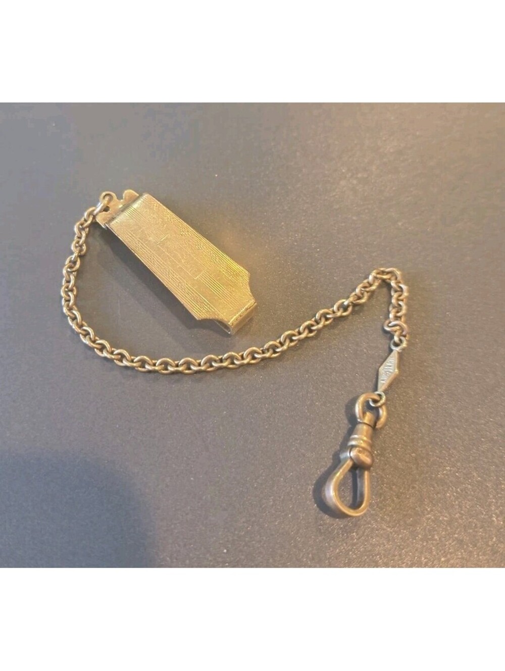 Lustern Vintage Antique Gold Filled Pocket Watch Chain/Fob Clasp Clip